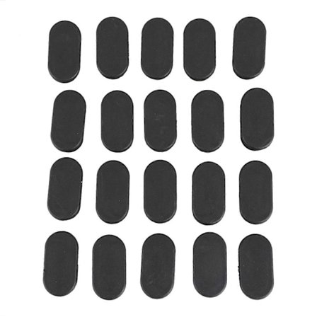 Soikea pöydän tuolin jalan putken sisäosa päätytulppa 40mm x 20mm 20kpl Musta