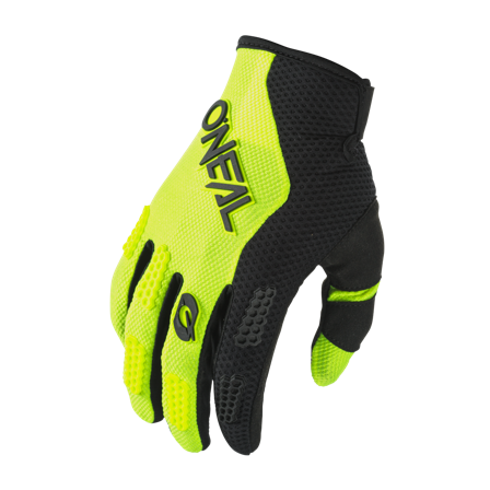 Crosshandschuhe O'Neal Element Racewear Schwarz-Neon-Gelb S