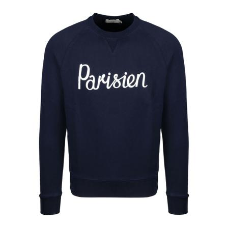 Maison Kitsuné, Classic Sweatshirt Blauw, Heren, Maat:XL