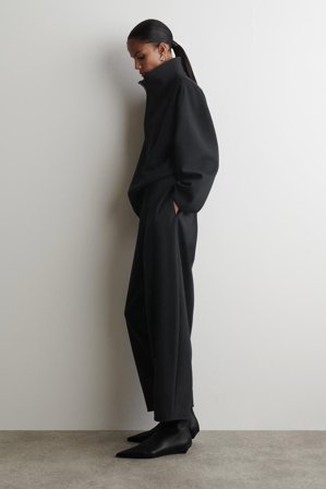 COS Femme Pantalon Barrel in Gris