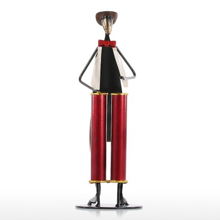 Cowboyband Gitarr Musik Gitarr Spela Metallskulptur Handgjord inredning för hemmakontor Presenter till musikälskare(trumspelare)