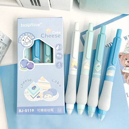 4st/kartong raderbar penna gelpenna 02-BLÅT BLÄCK 02-BLÅT BLÄCK