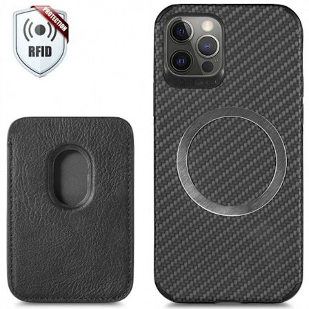 iPhone 12 Pro Max Stødsikker skal med magnetisk kortholder Magsafe RFID