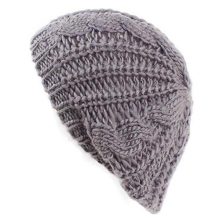 1 stk Unisex Fashion Dame Herre Strikket Ull Baggy Beanie Hat Vinter Varm Oversized Utendørs_s