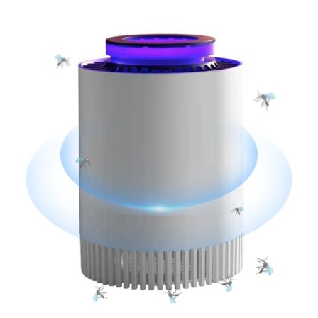Fluefelle lys innendørs insektdreper blått lys bug insektdreper stille myggfanger inhalasjon fluefanger kraftig myggdreper