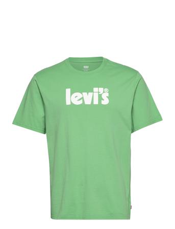 Ss Relaxed Fit Tee Core Poster T-shirts Short-sleeved Grønn LEVI ́S Men