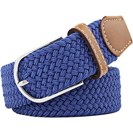 Flerfargede elastiske vevde belter Casual flettet stretchbelte