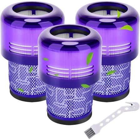 3 Pak Filter til Dyson V11 V15 SV14 SV17 SV22 Absolute Animal Extra Pro Detect Torque Drive Ledningsfri Støvsuger, Vaskbar Udskiftningsenhed