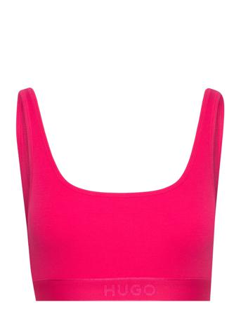 Bralette Rib Lingerie Bras & Tops Soft Bras Tank Top Bras Vaaleanpunainen HUGO
