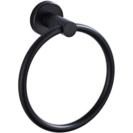 Nordisk Sort 304 Rustfrit Stål Rund Håndklædering (Sort Diameter 160)