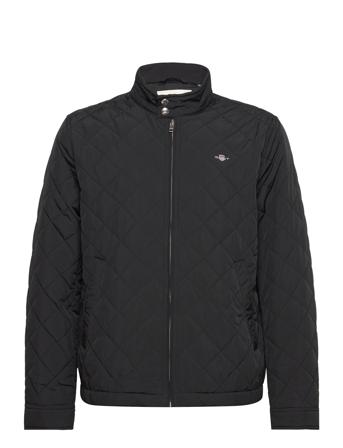 Quilted Windcheater Vattert Jakke Svart GANT*Betinget Tilbud
