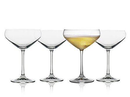 LYNGBY GLAS Champagneskål Juvel 34cl 4 stk