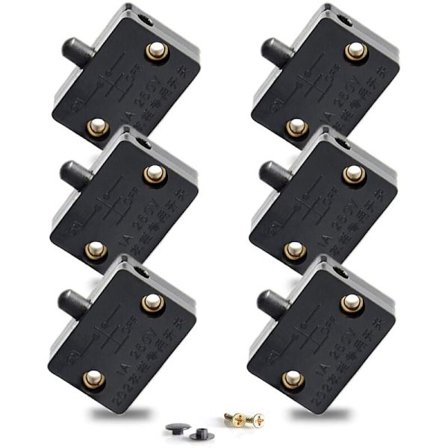 Automatisk dørrbryter for garderobebelysning Automatisk lyssensor for garderober Tenn lys Møbler Benkeplate 6-pakning