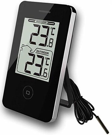 VIKING Termometer Inne/Ute Sort