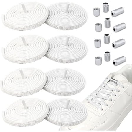 4 Par Elastiska Skosnören Utan Knytning För Träningsskor - Lås Skosnören Utan Knytning För Sport Och Atletisk Användning