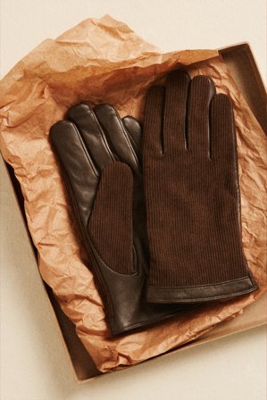 Kappahl | Rękawiczki skórzane | Brązowy