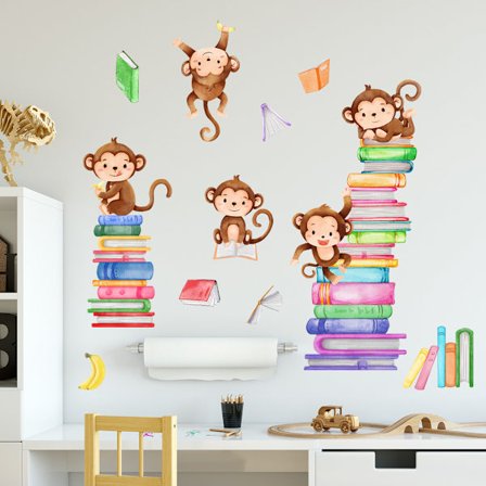 Abe Wall Decals Vægsticker Børn Dyr Børneværelse Babyværelse
