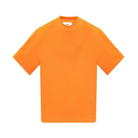 Ami Paris, T-Shirts Oranje, Heren, Maat:M
