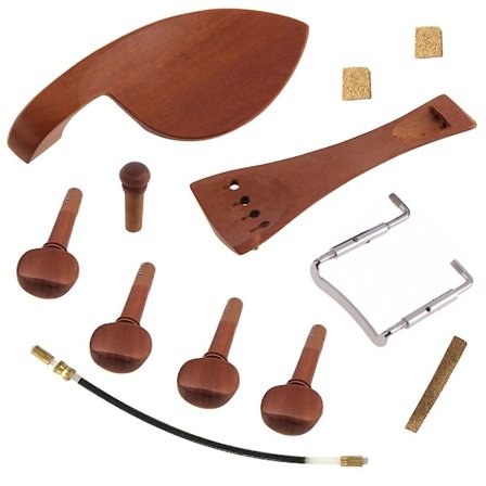 12 deler 4/4 Fiolin Tuning Pegs Endpin Tailpiece Beslag Luthier Verktøysett