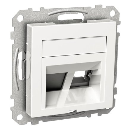 Schneider Electric Actassi WDE002436 Midtplate 2 koblinger Vinklet, Strømbrytere & vegguttak