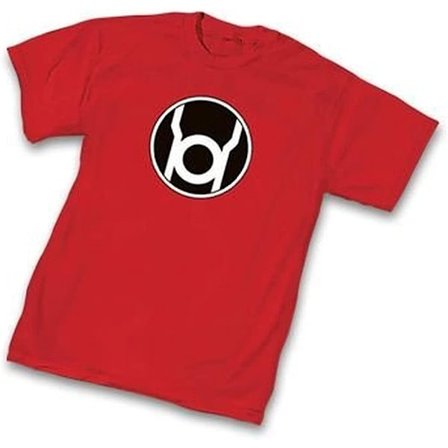 Green Lantern Röd Lantern Corps Symbol Röd Vuxen T-shirt T-shirt