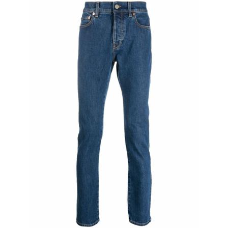 Valentino, Slim-fit Jeans Blauw, Heren, Maat:W30