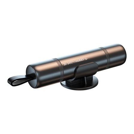 Bærbar bilsafety hammer nødudgangsværktøj sikkerhedsselekutter vinduesglasbryder (sort)