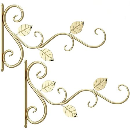 2 stk. hængende planteophæng i metal smedejern blomsterophæng væg