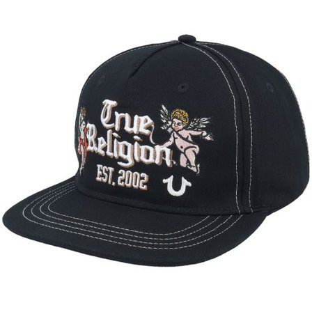 True Religion - Svart snapback Keps - Tr Angels Hat Black Snapback @ Hatstore