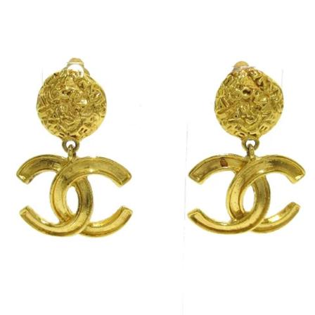 Chanel Vintage Pre-owned Metall rhngen gul, Dam Vintage Smycken, Dam, Storlek: ONE SIZE