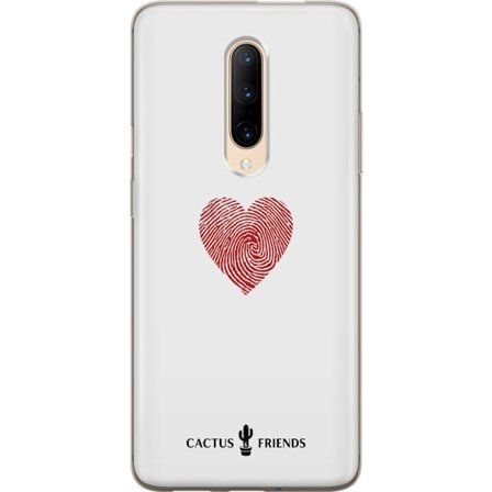 Kompatibelt Mobildeksel til OnePlus OnePlus 7 Pro Cactus and Friends - Fingerprint Love