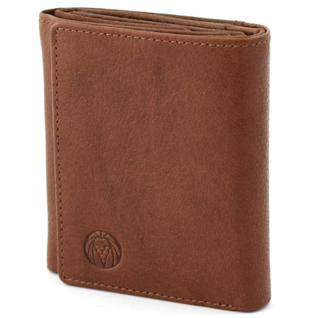 Tan California Wrap Leather Wallet for Men - Wallets