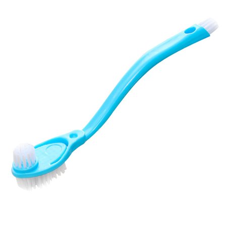 Hushållsrengöringsborstar Långt skaft dubbelhåriga skor Rengöringsborstar Badrum kökstvättverktyg, slumpmässig färg