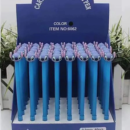 Tegneserie søm gel pen sød 0,5 mm sort blæk signatur pen kontor skole skrivemateriale brevpapir