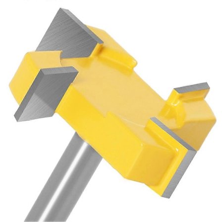 8 mm:n varren jyrsin CNC-jyrsinterä, puunjyrsinterä höyläykseen, CNC-jyrsinterät puulevylle, keltainen, 1 kpl