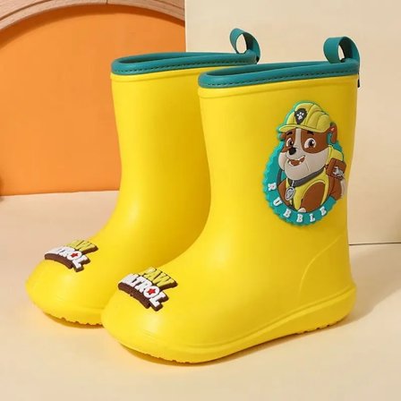 Paw Patrol Chase Skye Anime Piirretty Söpö Lapsi Sadekengät Pojalle Tytölle Vedenpitävä EVA Kumi Liukumaton Taapero Lapsi Sadekengät Rubble
