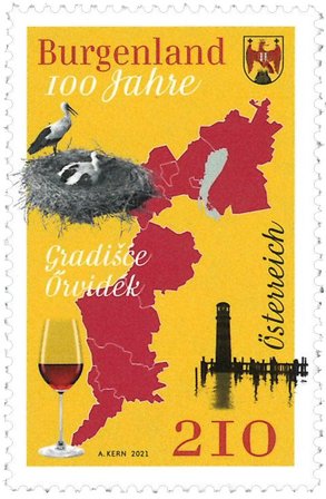 Østrig 2021 - 100 år Burgenland - Postfrisk frimærke