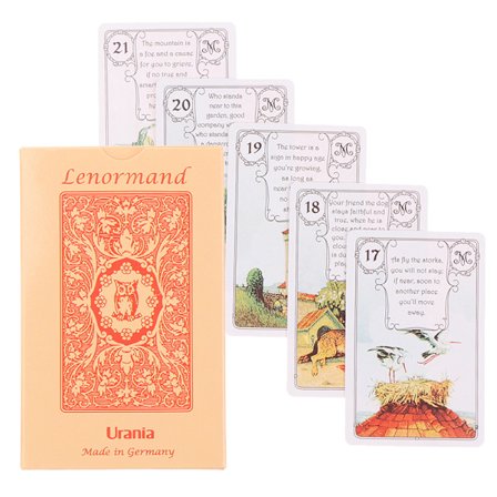 Lenormand Urania Oracle Cards Tarot Prophecy Divination Deck Pa