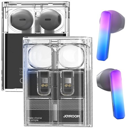 TWS Joyroom JR-TC1 IceLens Series trådløse hodetelefoner med LED-lys - Svart