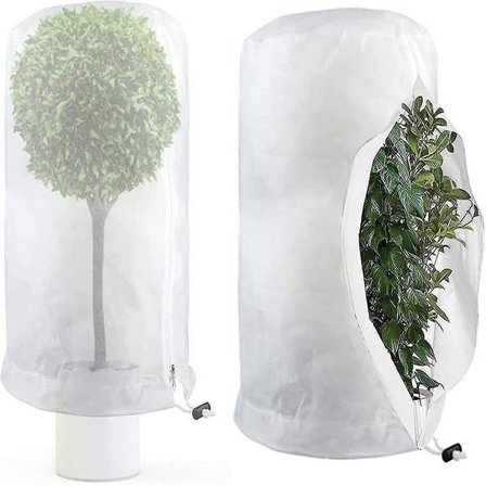2 kappaletta talvisuojia kasveille, pakkassuoja, talvisuoja kasveille, suuri säkki ruukkukasveille, 60 x 80 cm XXF