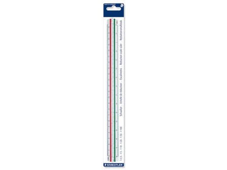 Staedtler Mars 561 skallinjal för reduktion, 30 cm - Lyreco - Skola och förskola - Pennor och tillbehör - Linjaler och gradskivor