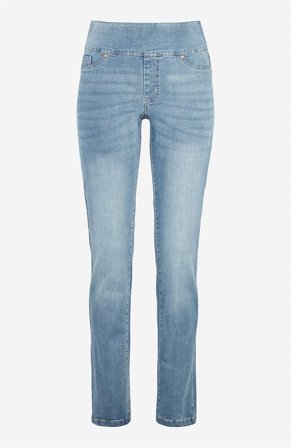 Cellbes of Sweden - Stretchiga jeggings med hög resårmidja Elin - ljusblå / denim - för damer - 60L