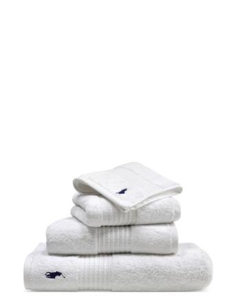Player Wash Towel Home Textiles Bathroom Textiles Towels & Bath Towels Face Towels Valkoinen Ralph Lauren Home