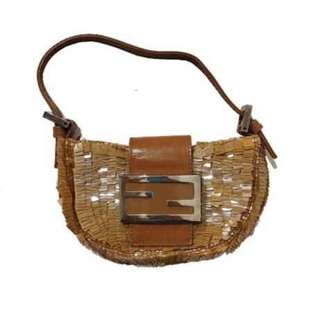 Fendi Vintage Pre-owned Shoulder Bags Brun, Dame Vintage Tasker, Størrelse: ONE Size