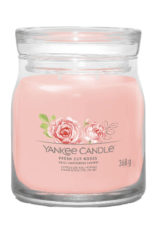 Yankee Candle Signature Medium Jar Fresh Cut Roses Ljus & ljusstakar Flerfärgad 368 g