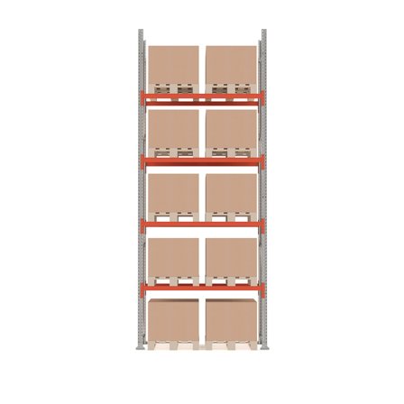 Palettenregal ULTIMATE, Grundmodul, 5000 x 1850 x 1100 mm, 10 Paletten à 1000 kg