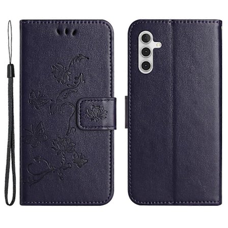 Passer til Samsung Galaxy S25 S24 mobiltelefon cover præget PU læder anti-fald mobiltelefon beskyttelsescover