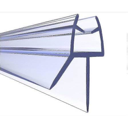 Suihkun oven tiiviste 4-6 mm lasille - Peittää jopa 20 mm:n raot - Täydellinen kirkas suihkuseinän tiivisteen korvaaja, säädettävä pituus (2 kpl 50 cm