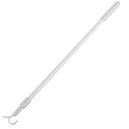 Blind Metalstang Vertikal Persienner Udskiftning Teleskopstang Persienner Stang med Krog Persienner Åbner Sølv)