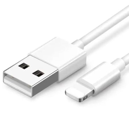 SiGN USB-A till Lightning Kabel 10W 2m - Vit